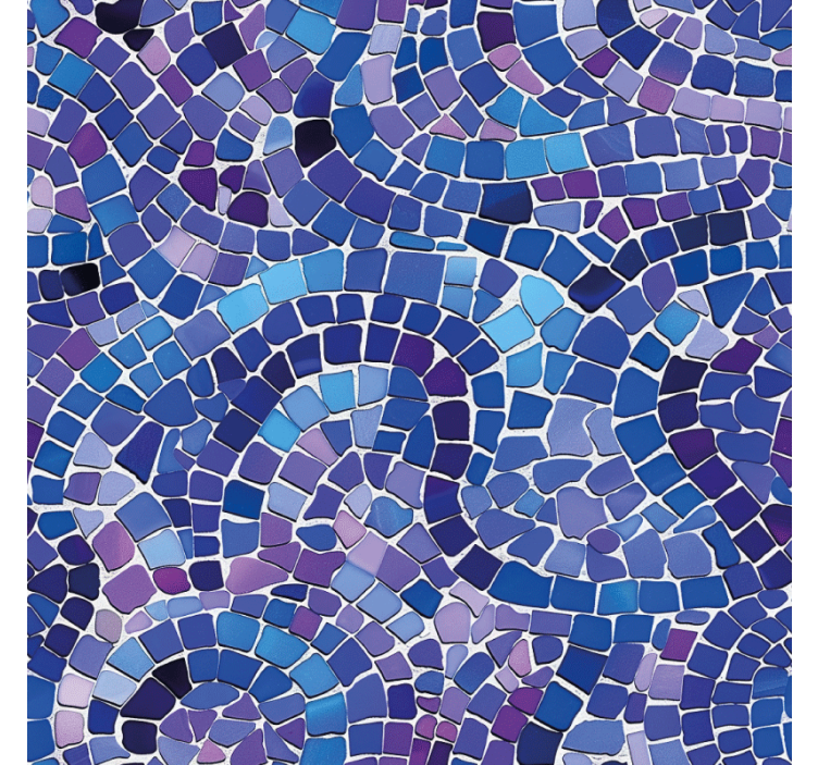 Store enrouleur bleu effet mosaïque - TenStickers