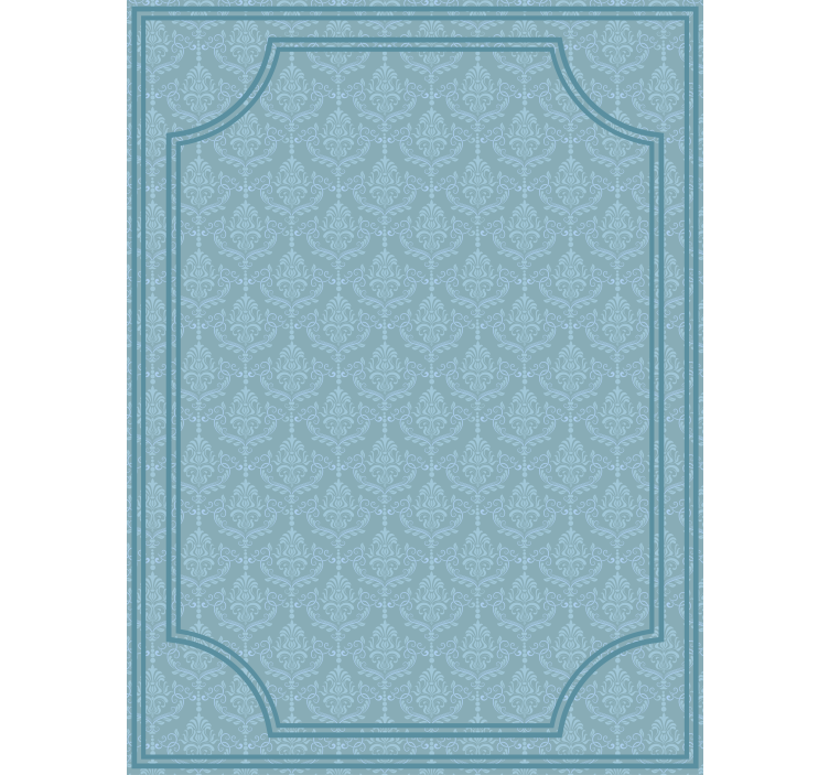 Store enrouleur bleu style baroque élégant - TenStickers