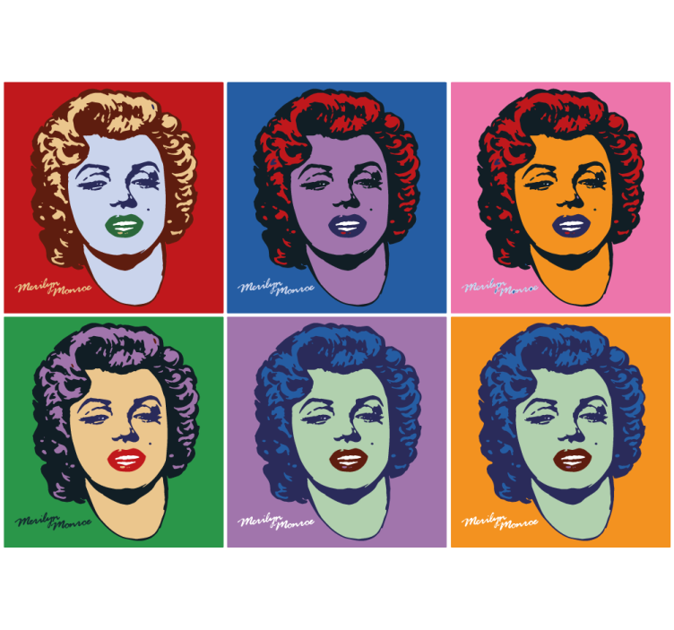 Store enrouleur salon marilyn monroe pop art - TenStickers