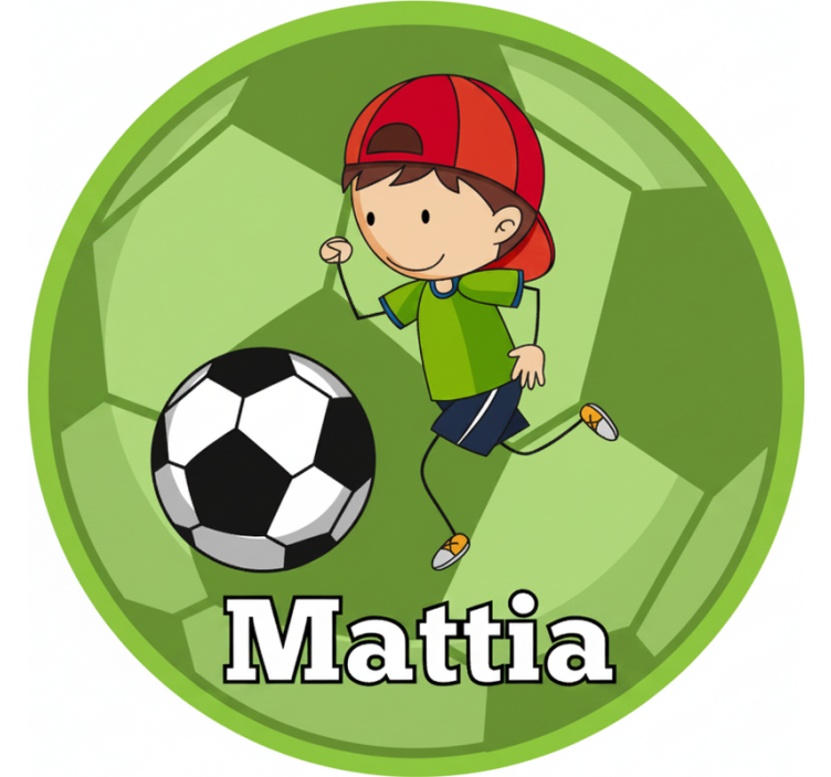 Store enrouleur vert design football personnalisable - TenStickers