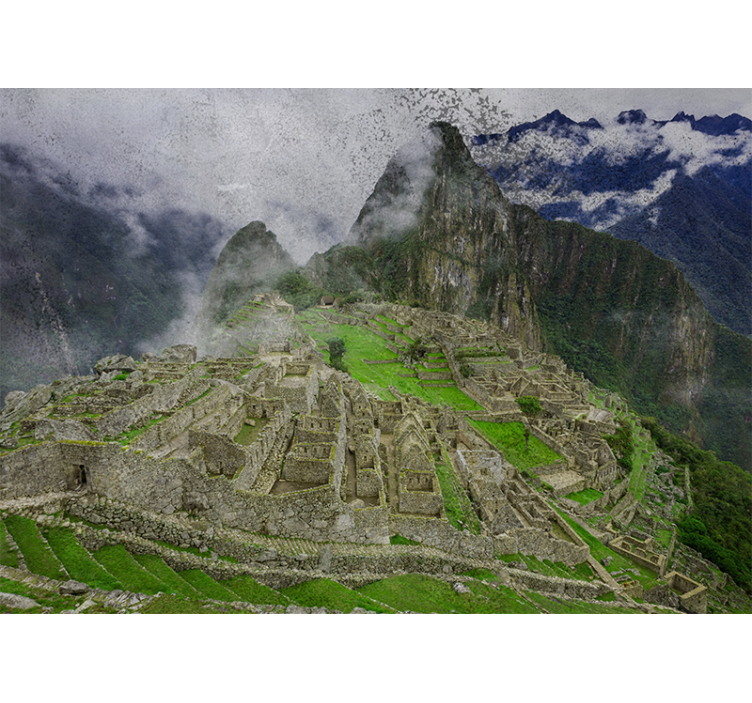 Store enrouleur salon paysage machu picchu - TenStickers