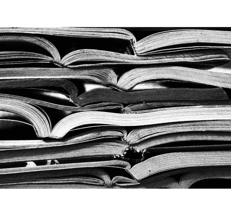 Store enrouleur salon livre ouvert - TenStickers