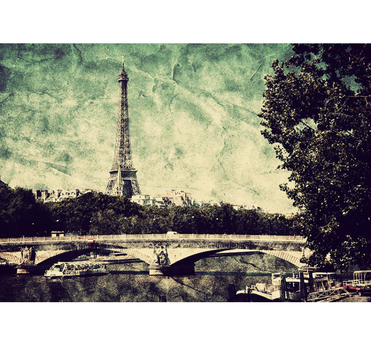 Store enrouleur salon illustration de paris - TenStickers