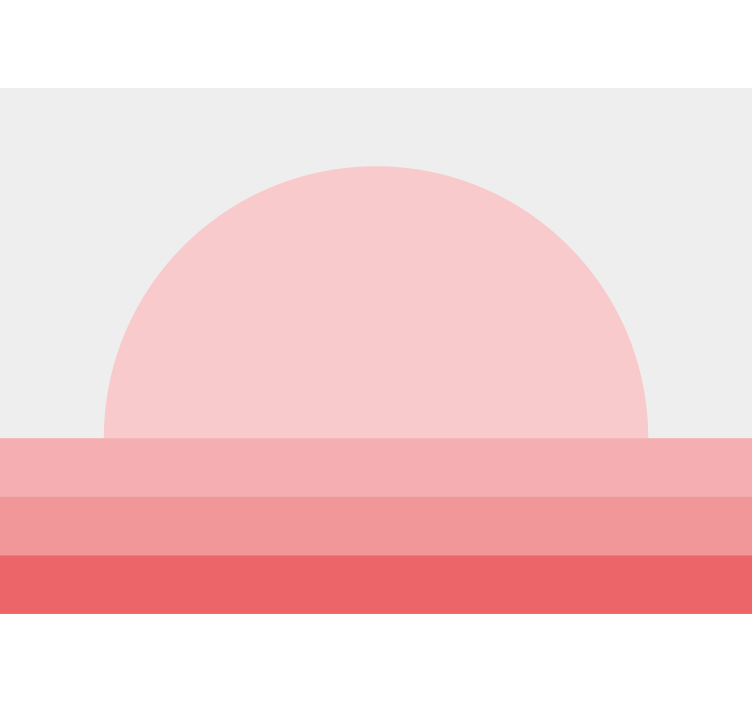 Store enrouleur salon coucher de soleil rose années 70 - TenStickers