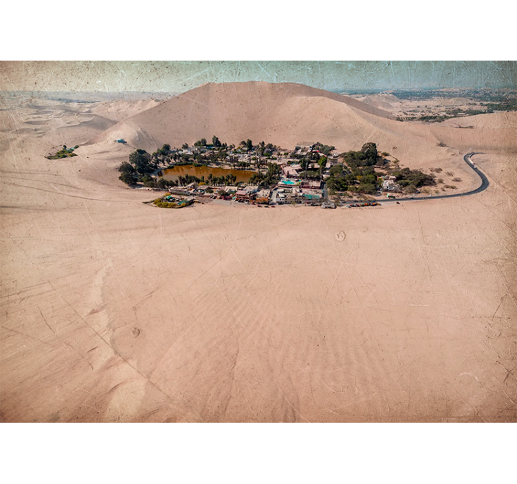 Store enrouleur salon paysage huacachina - TenStickers
