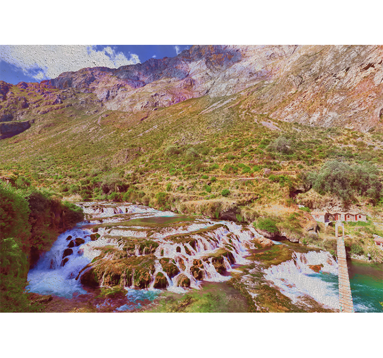 Store enrouleur salon chutes de huancaya - TenStickers
