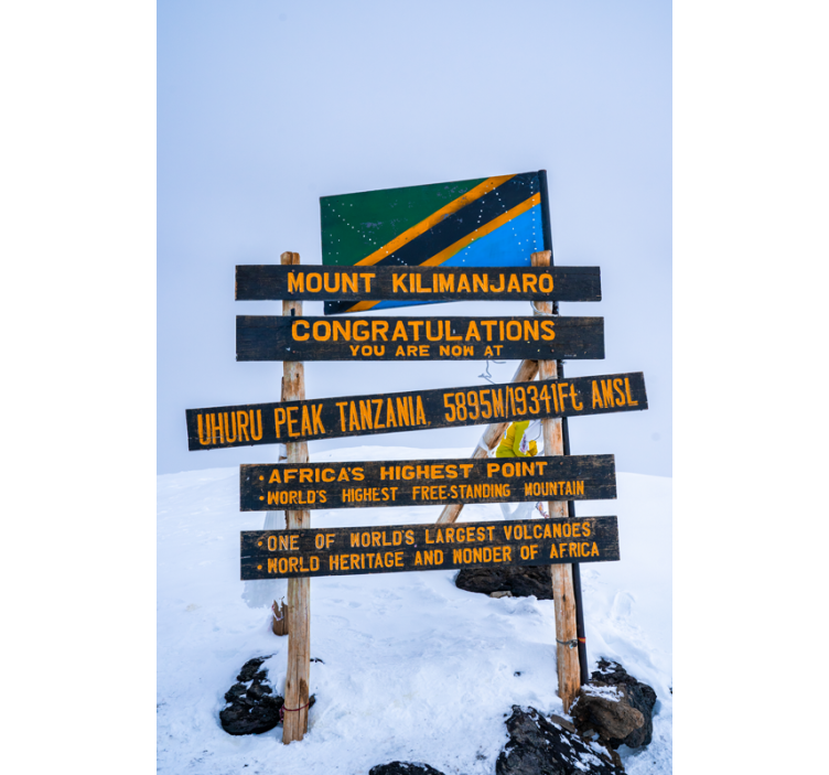 Store enrouleur salon panneau kilimanjaro - TenStickers