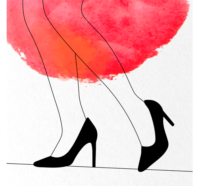 Store enrouleur salon robe aquarelle ombragée - TenStickers