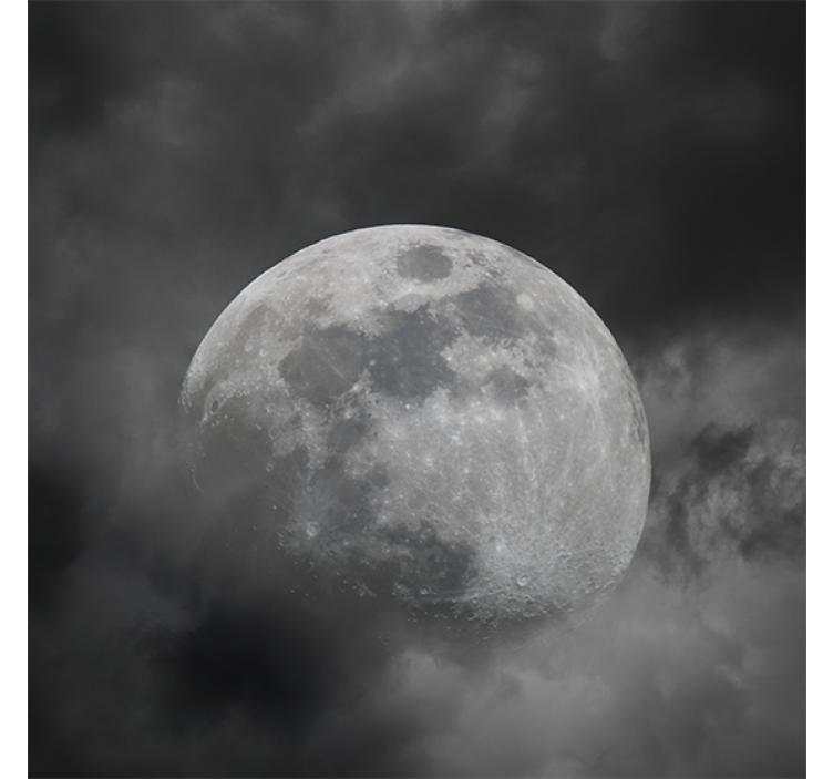 Store enrouleur salon design spatial planète grise - TenStickers