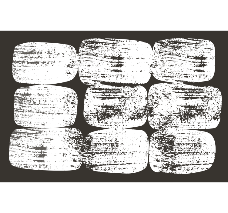 Store enrouleur salon formes géométriques vintage - TenStickers