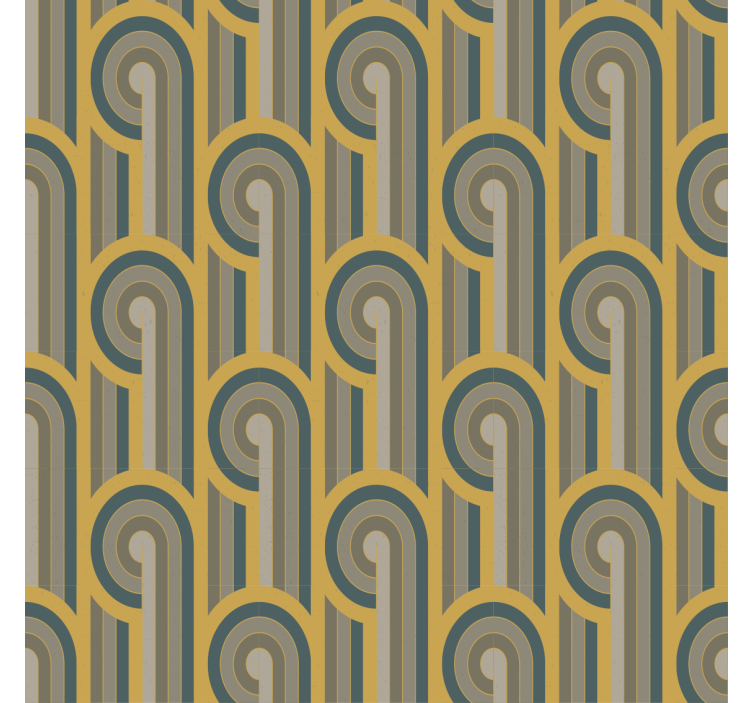 Store enrouleur salon formes géométriques art déco - TenStickers