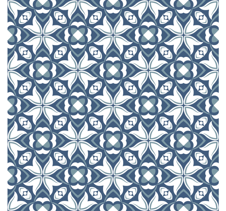 Store enrouleur salon vase bleu moderne style hampton - TenStickers