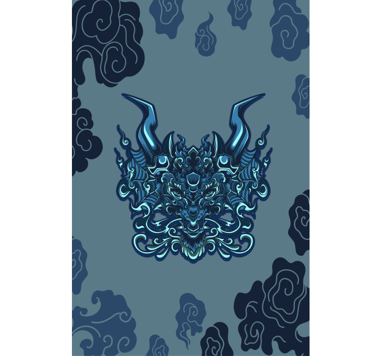 Store enrouleur salon dragon mythique - TenStickers