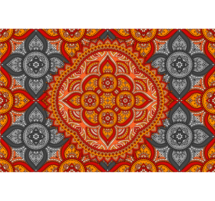 Store enrouleur salon art mandala par henna - TenStickers