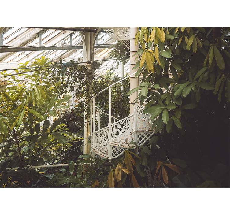 Store enrouleur salon botanique cottagecore - TenStickers