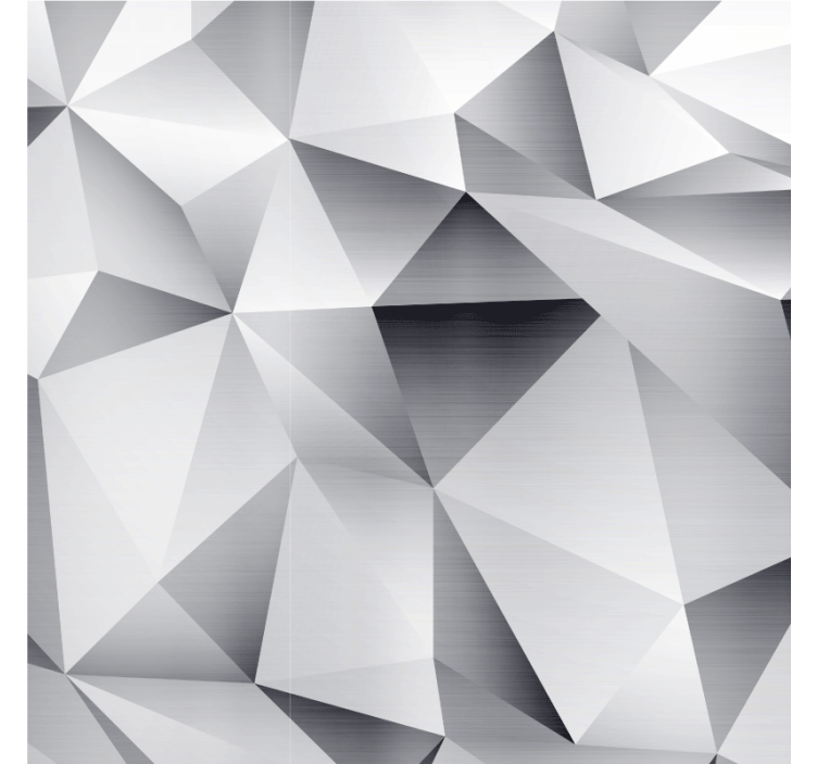 Store enrouleur salon motif géométrique argent cosmique - TenStickers