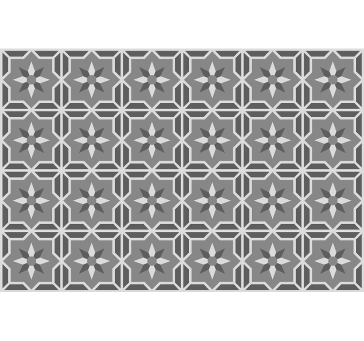 Store enrouleur gris géométrique sur fond gris doux - TenStickers