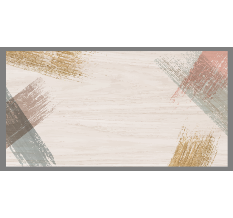 Store enrouleur beige motif bois à blocs - TenStickers