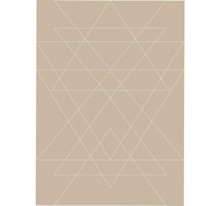 Store enrouleur beige mosaïque de triangles nordiques - TenStickers