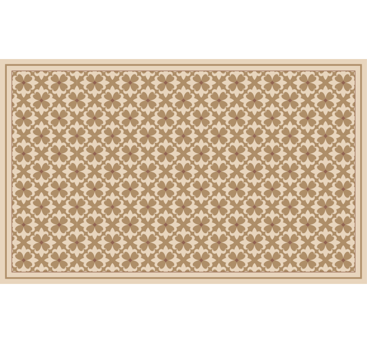Store enrouleur beige motif carreaux vintage beige - TenStickers