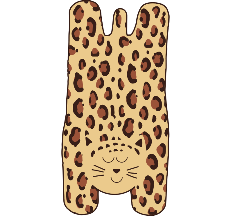 Store enrouleur beige motifs guépard enfants - TenStickers