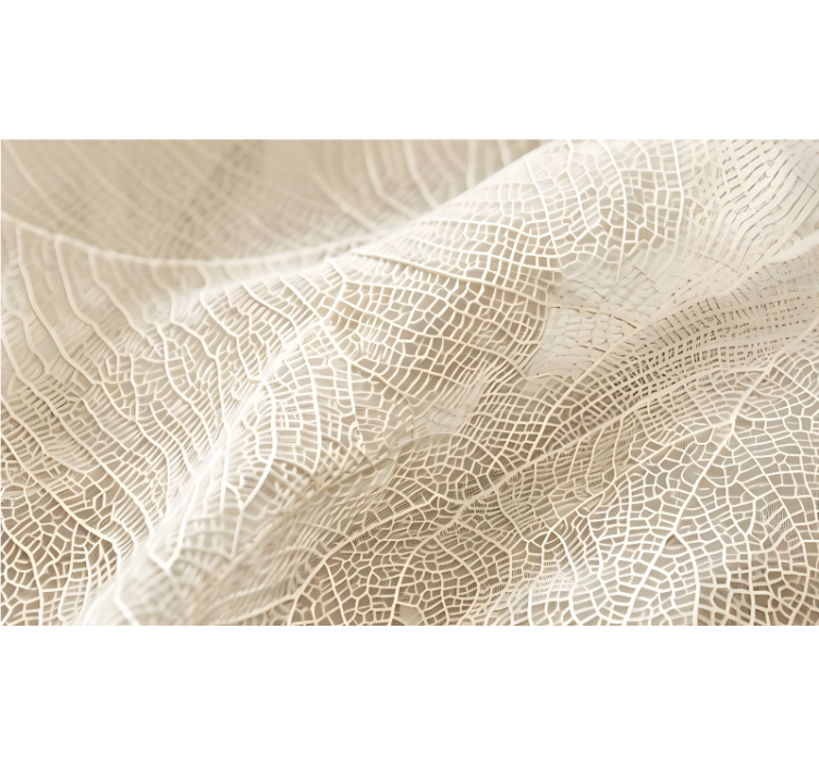 Store enrouleur beige feuilles minimalistes - TenStickers