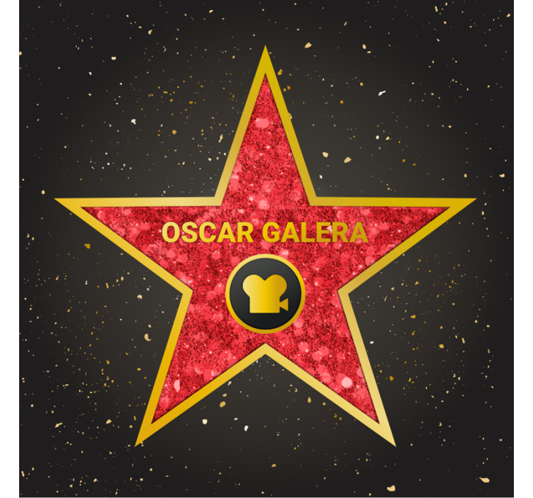 Store enrouleur chambre étoile hollywood personnalisable - TenStickers