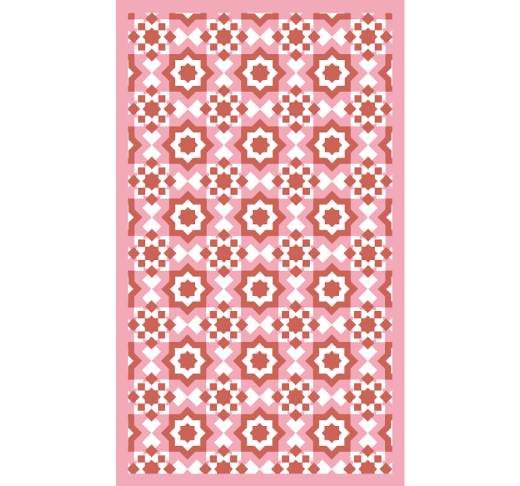 Store enrouleur chambre motif carrés rouges - TenStickers