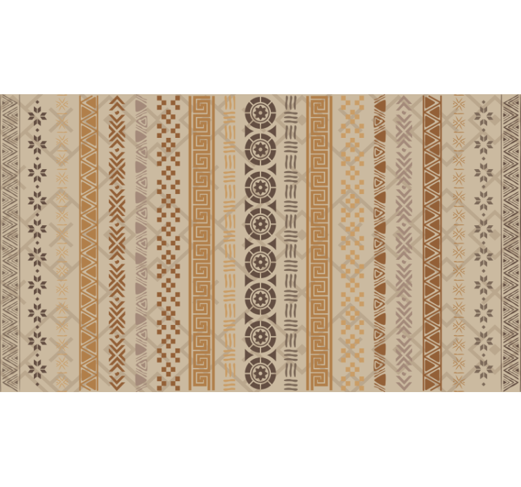 Store enrouleur chambre effet tampon puzzle marron - TenStickers