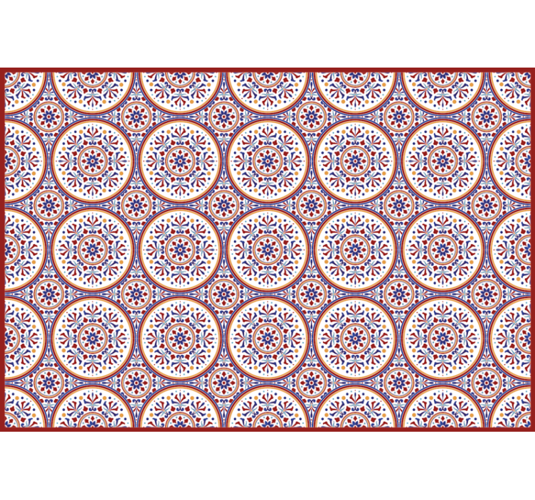 Store enrouleur chambre carreaux maioliche - TenStickers