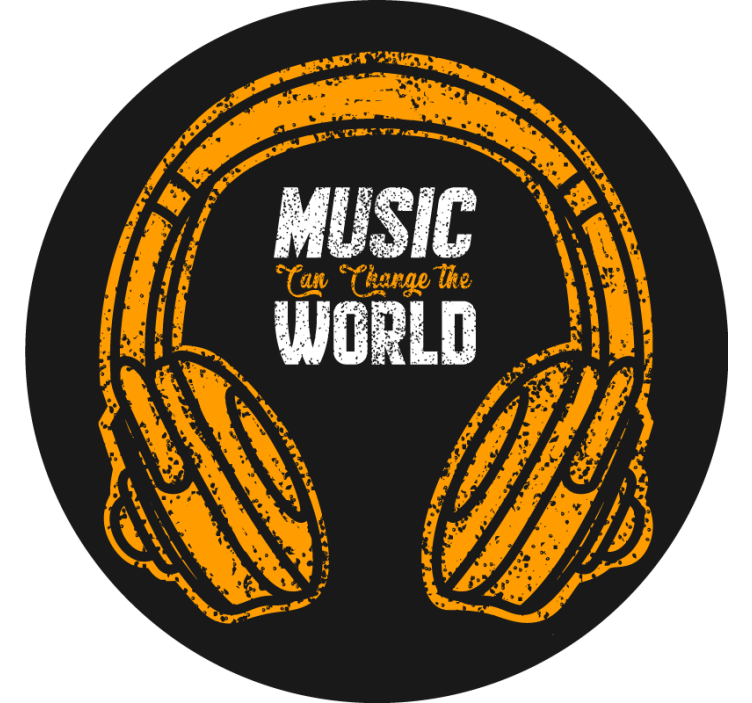 Store enrouleur pour chambre ado musique change le monde - TenStickers