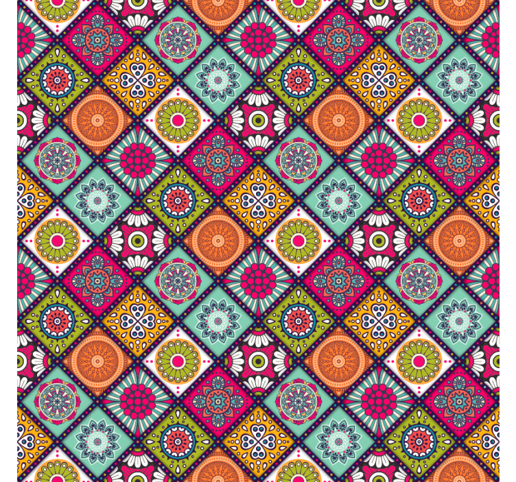 Store enrouleur chambre motif mandala coloré - TenStickers