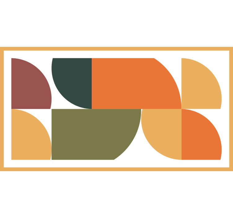 Store enrouleur chambre art géométrique abstrait - TenStickers