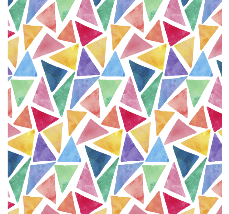 Store enrouleur chambre motif triangles colorés - TenStickers