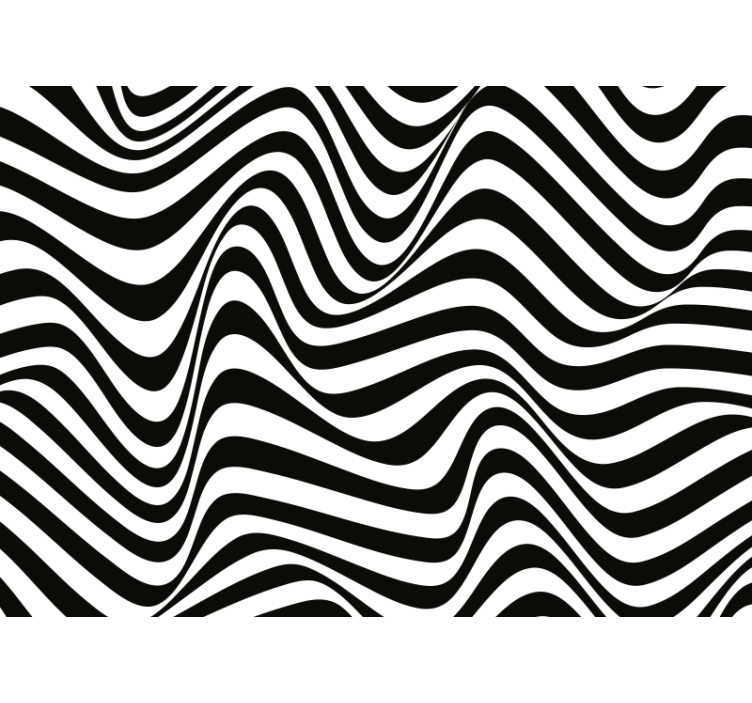 Store enrouleur chambre rayures 3d organiques - TenStickers