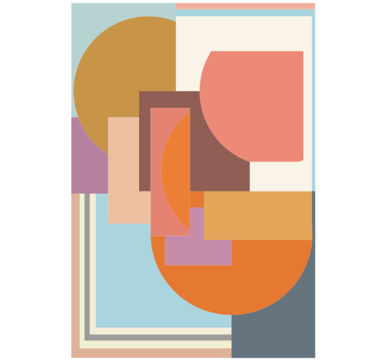 Store enrouleur chambre mosaïque géométrique moderne - TenStickers