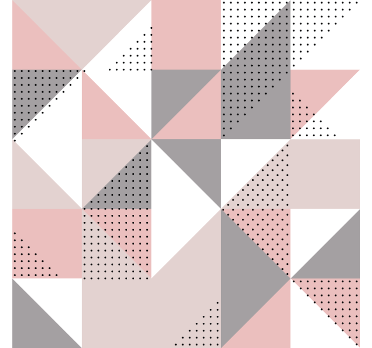 Store enrouleur chambre triangles nordiques pastel - TenStickers