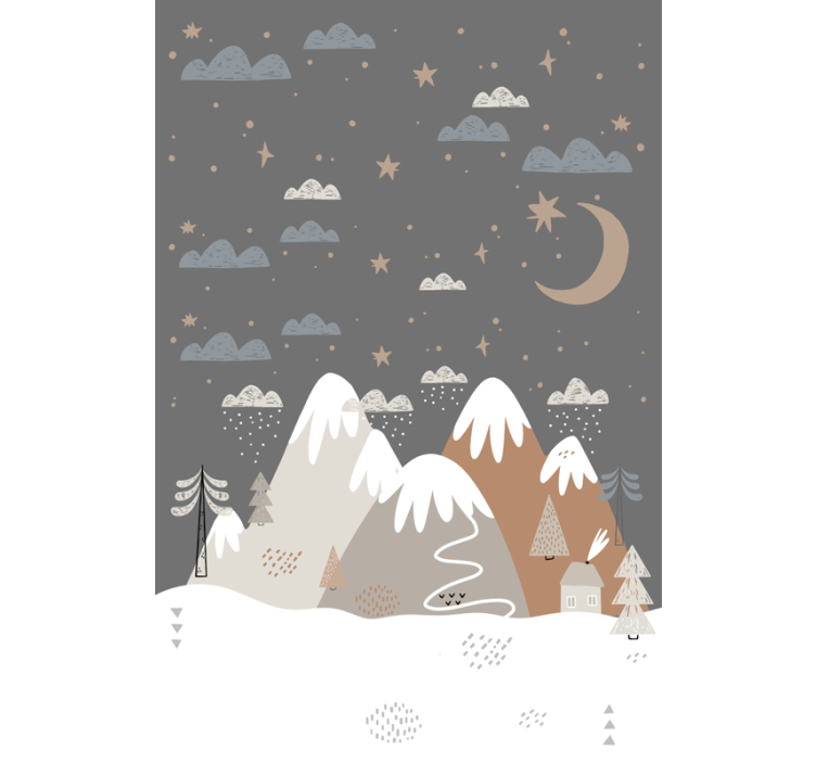 Stores nordiques Les montagnes - TenStickers