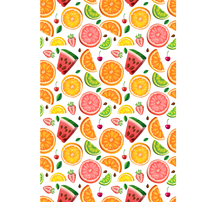 Store enrouleur fruits et légumes motif pastèque et agrumes - TenStickers
