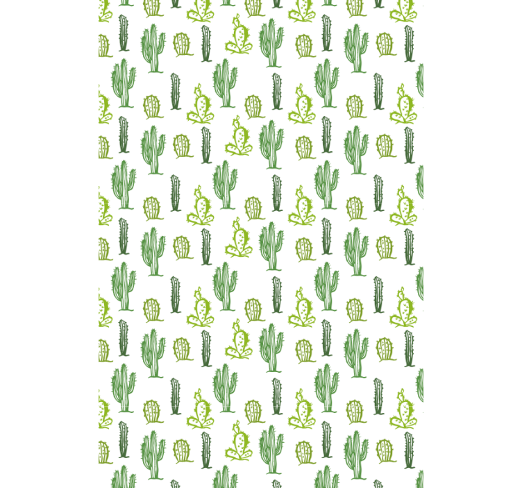 Store enrouleur cactus motif vert - TenStickers