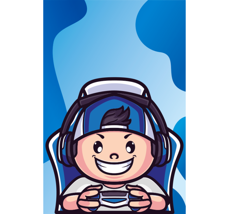 Store enrouleur geek personnage joyeux - TenStickers