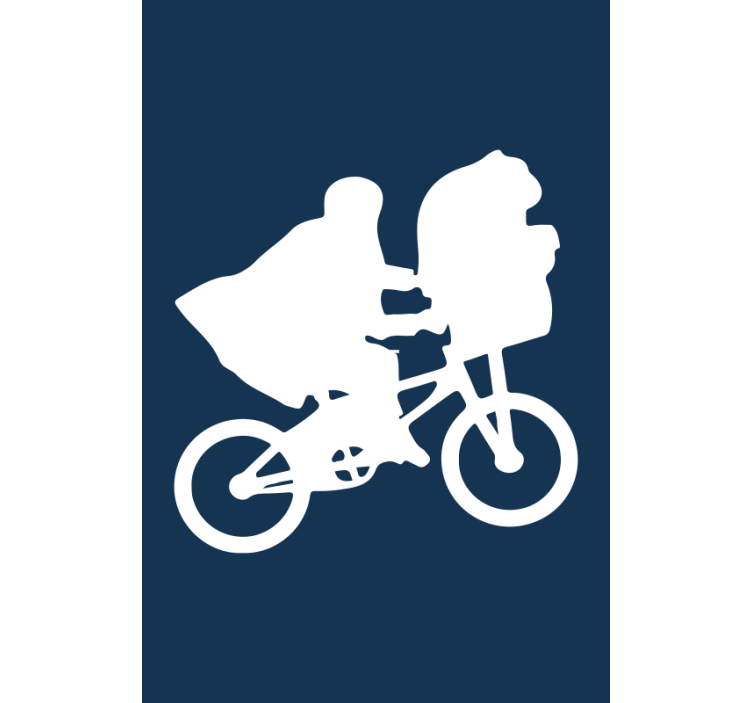 Store enrouleur série et film silhouette de vélo - TenStickers
