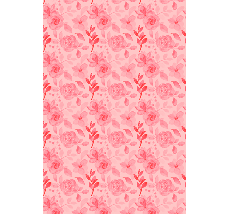 Store enrouleur motif fleur rose romantique - TenStickers