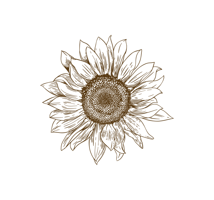 Stores enrouleurs fleurs et plantes motif tournesol - TenStickers