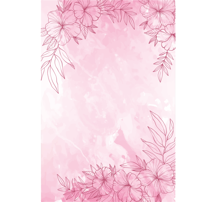 Store enrouleur motif fleur en fleurs roses - TenStickers