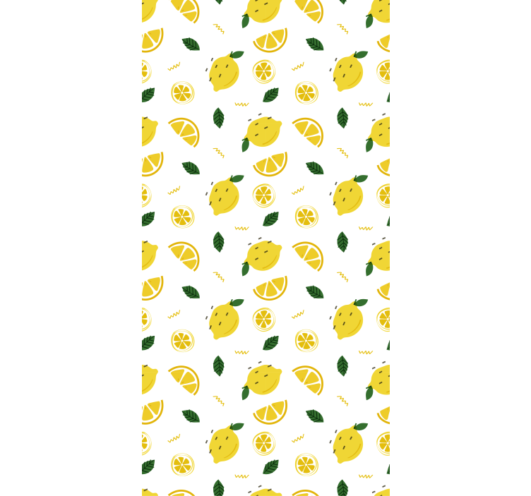 Store enrouleur fruits et légumes motif tranche de citron - TenStickers