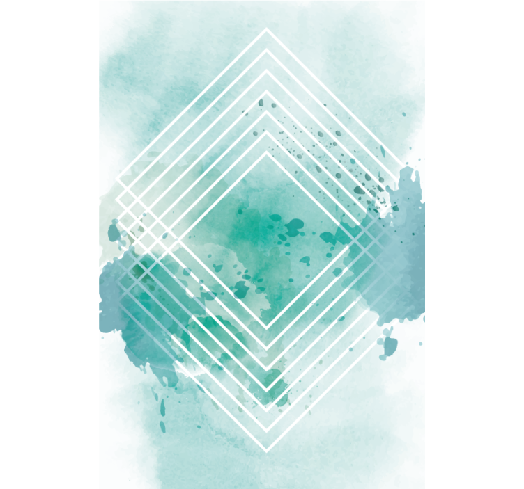 Store enrouleur moderne motif géométrique à l'aquarelle - TenStickers