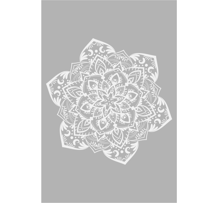Store enrouleur motif zen grand mandala gris - TenStickers