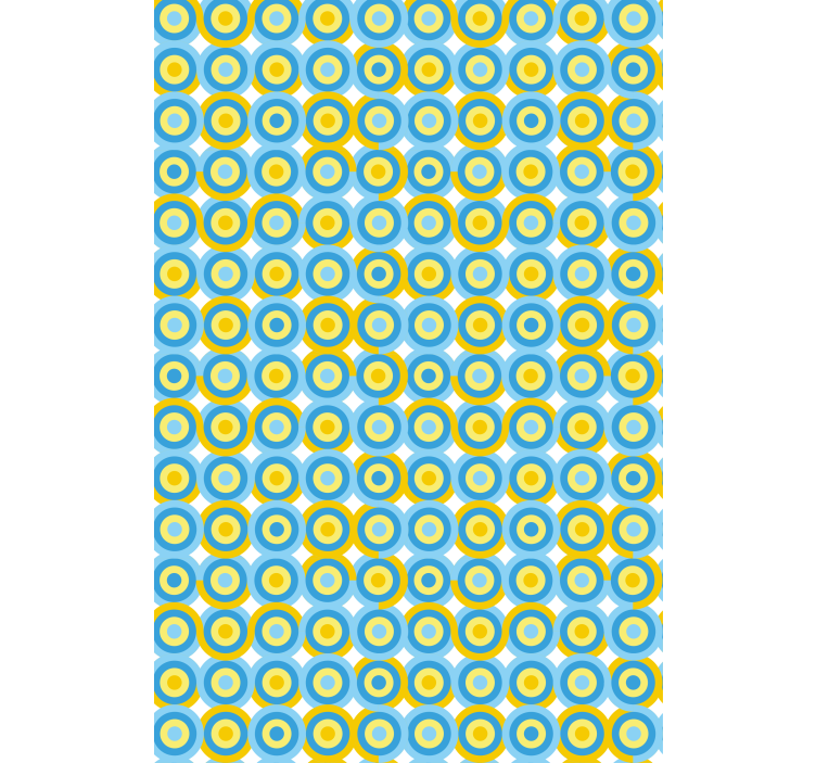Store enrouleur autres motif circulaire en bleu - TenStickers