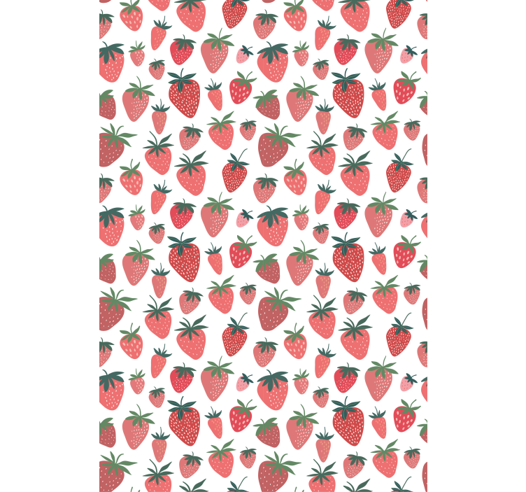 Store enrouleur fruits et légumes motif fraises - TenStickers